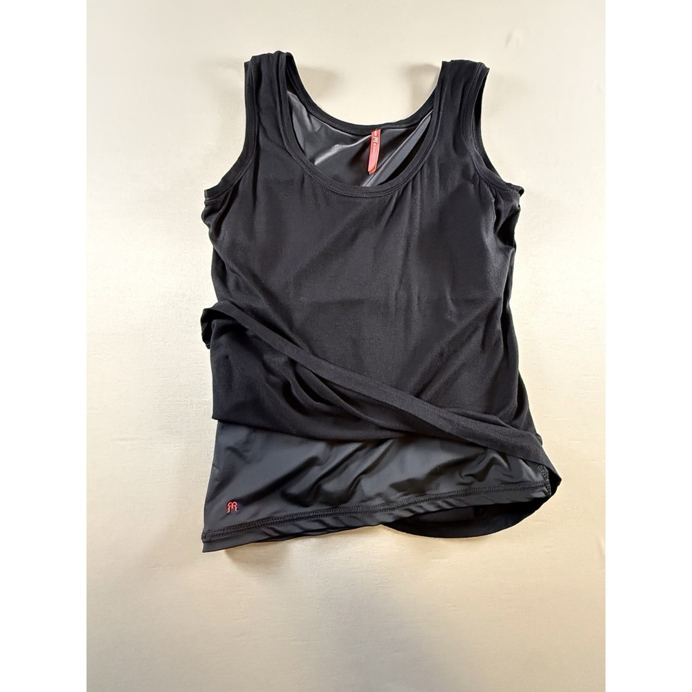 Ruby Ribbon Shapewear Tank Top Dual Layer Compression Cami Black Large - Picture 5 of 13
